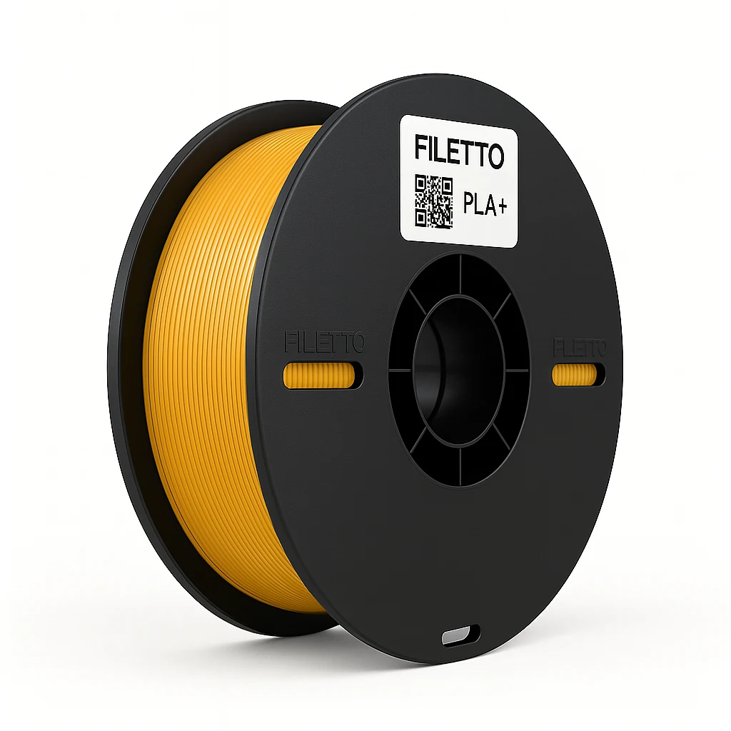 Filetto PLA+ 3D Filament – 1.75mm – 1KG – Gold